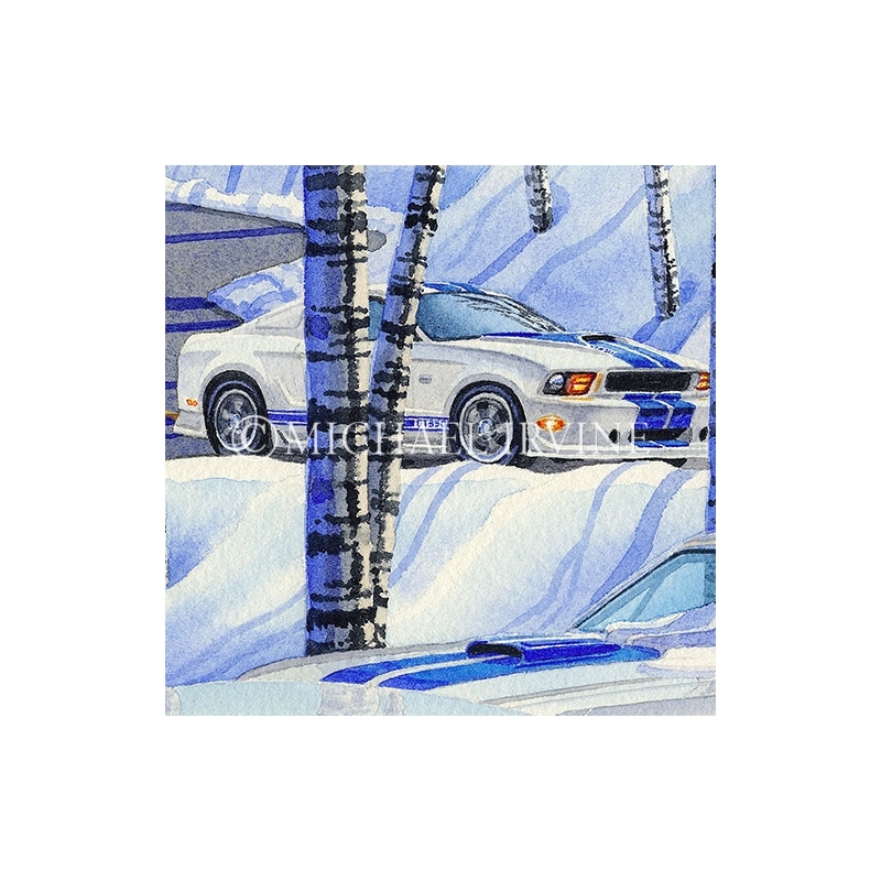 Detail: 2011 winding down  a wintery road.