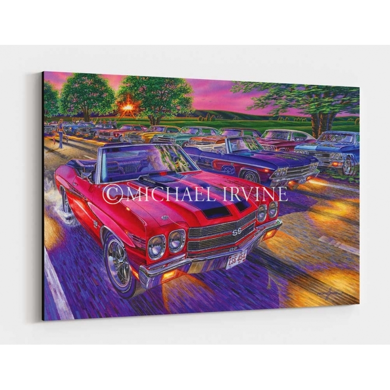 Gallery Edition Canvas (ready to hang): durable waterproof coating, gallery wrapped onto 1½" deep hardwood stretcher bars.